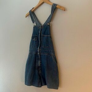 Denim Overalls Shorts